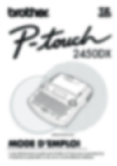 P-touch 2450 DX