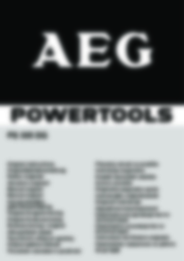 AEG PS 305 DG Scie circulaire